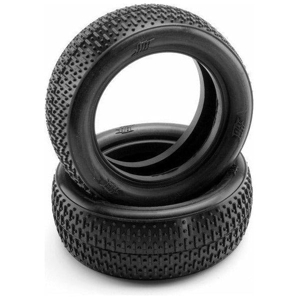 (Clearance Item) HB RACING Fullshot Tyre (2Pc/White/ 4WD/Front)
