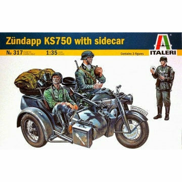 ITALERI 1/35 Zundapp KS750 with Sidecar