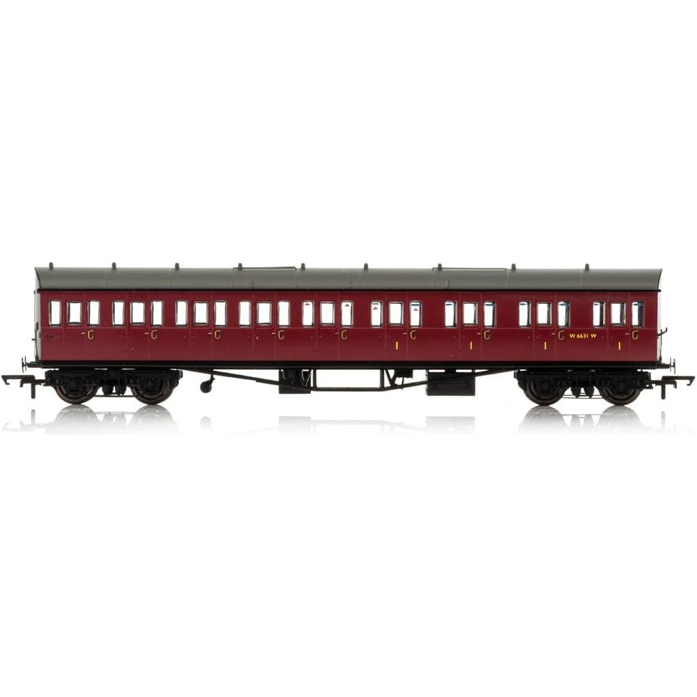 HORNBY OO BR, Collett 57' Bow Ended E131 Nine Compartment Composite (R/H) W6631W Era 4