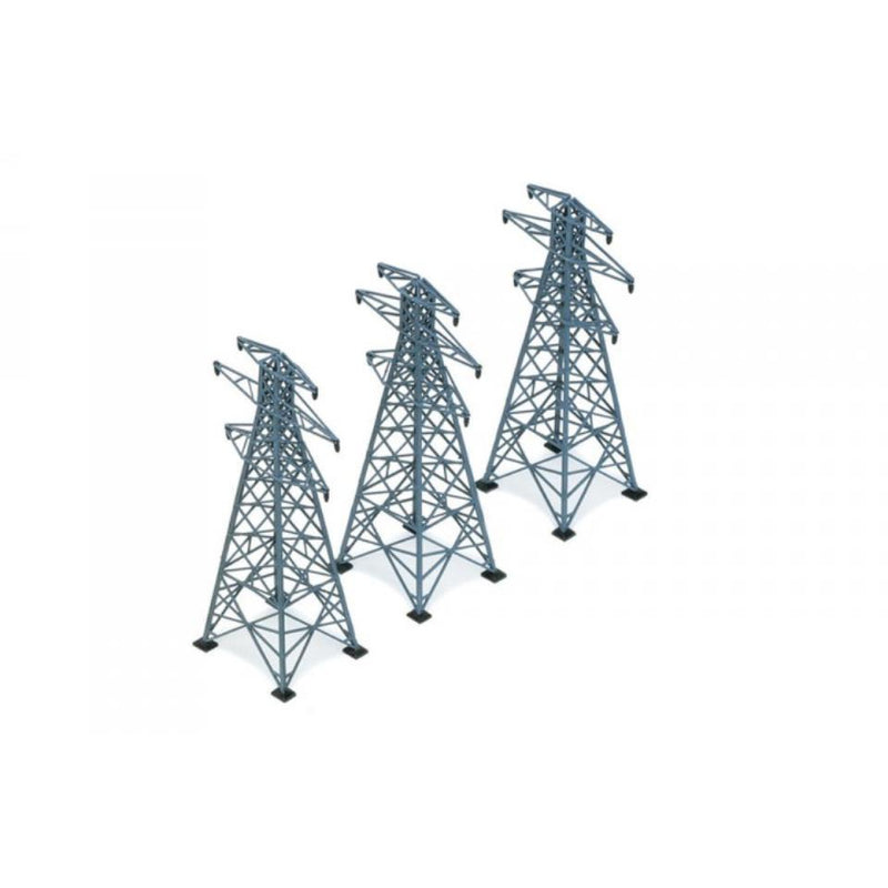 HORNBY 3 ELECTRICITY PYLONS - Hearns Hobbies Melbourne - HORNBY