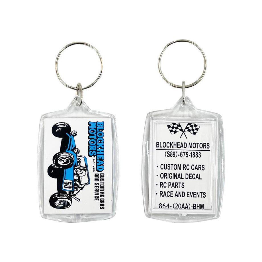 BLOCKHEAD MOTORS Buggy Blue Keychain