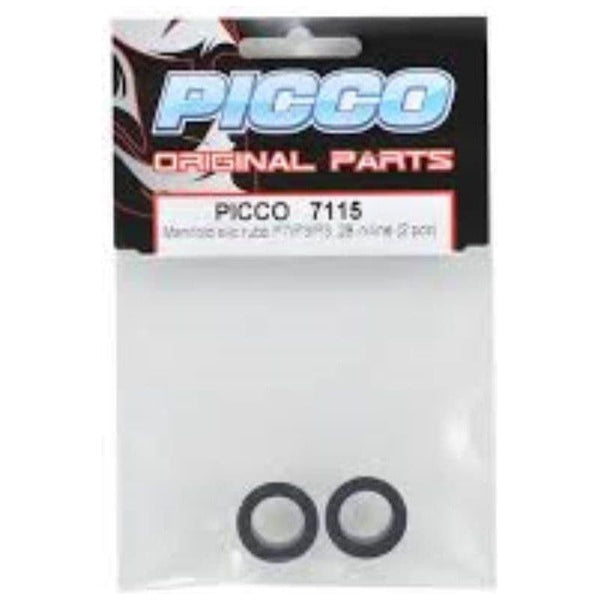 PICCO Manifold Silicone Rubber Boost.21 3TS/5T-R Black(2 Pcs)