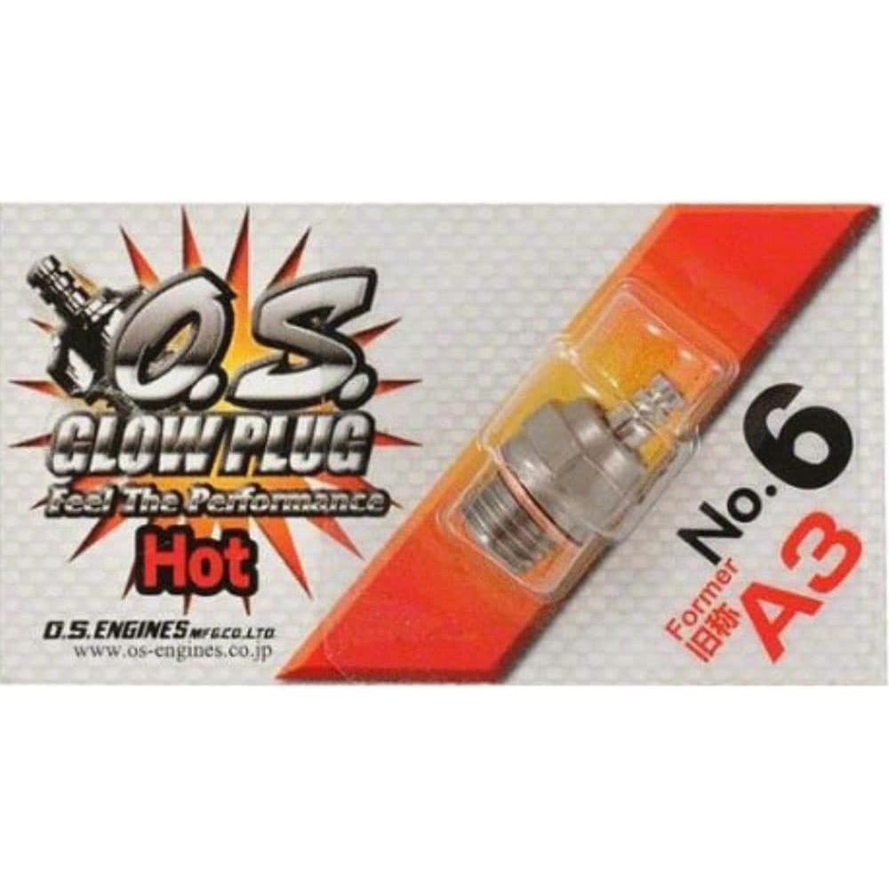 GLOW PLUG NO.6 (A3) - Hearns Hobbies Melbourne - OS