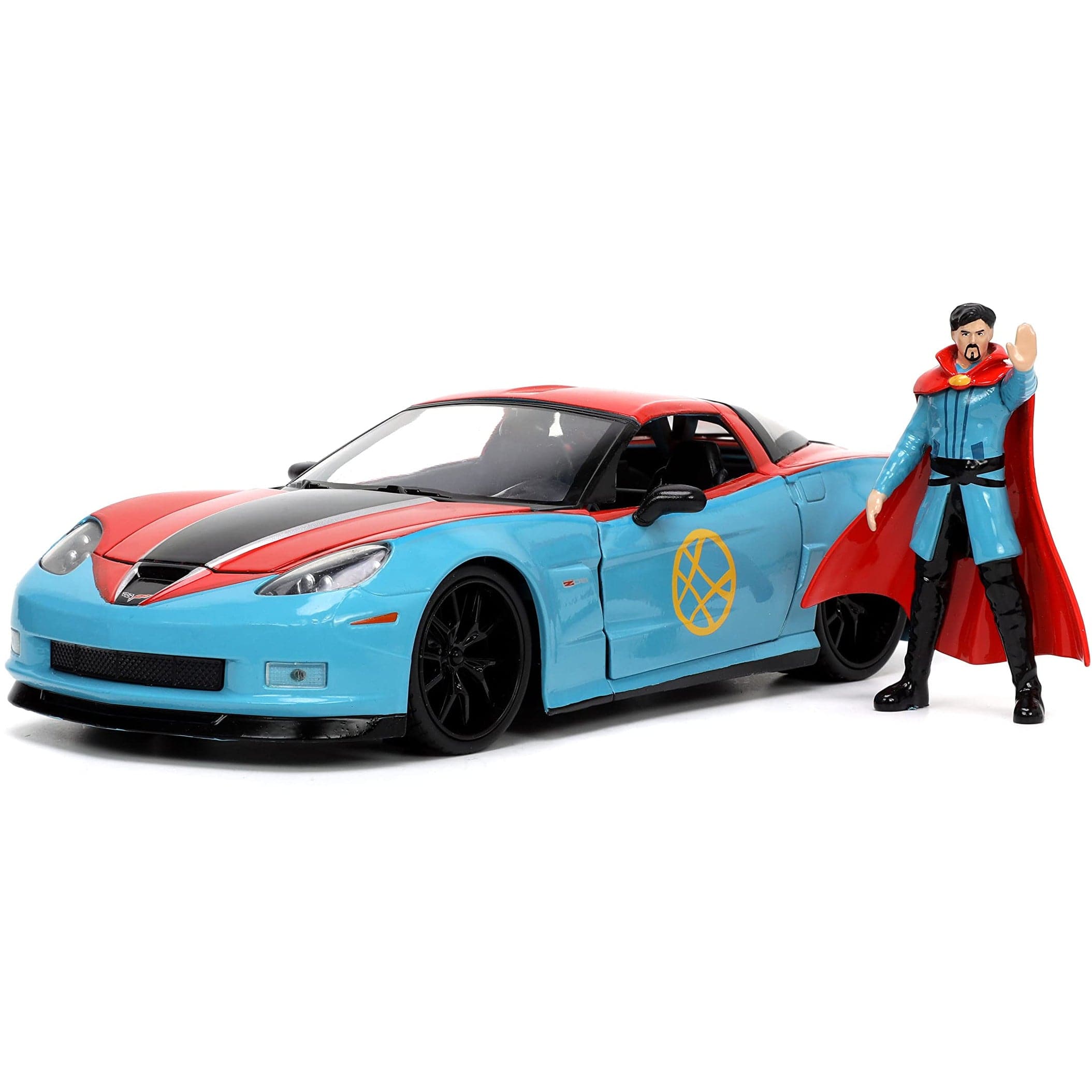 JADA 1/24 Avengers Doctor Strange & 2006 Chevrolet Corvette Z06