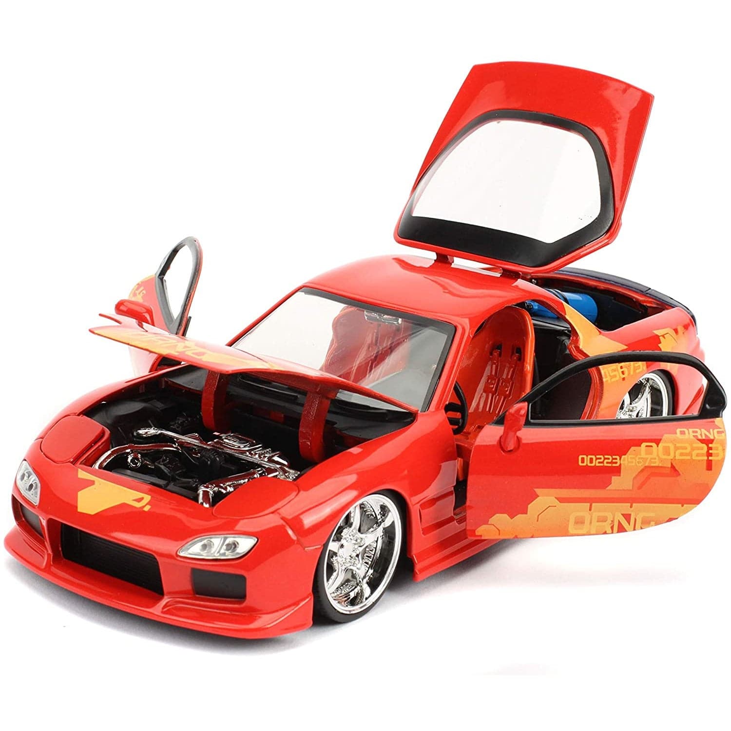 JADA 1/24 Fast & Furious Julius Orange Mazda RX-7