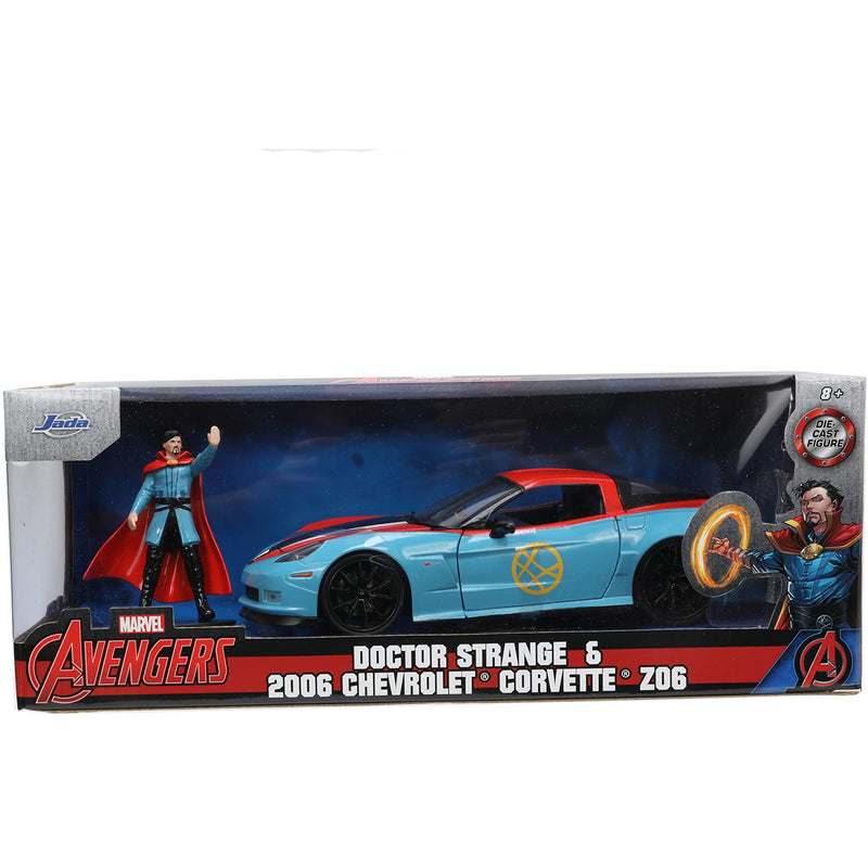 JADA 1/24 Avengers Doctor Strange & 2006 Chevrolet Corvette Z06
