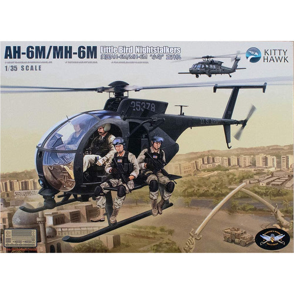 KITTYHAWK 1/35 AH-6M/MH-6M Little Bird Nightstalkers w/Figures