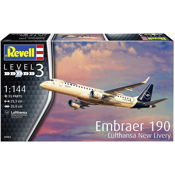 REVELL 1/144 Embraer 190 Lufthansa (New Livery)