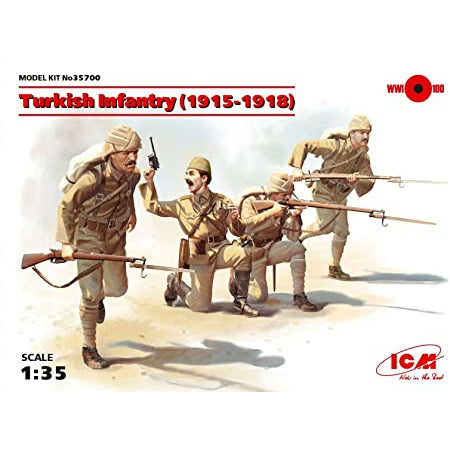 ICM 1/35 Turkish Infantry (1915-1918) (4 Figures)