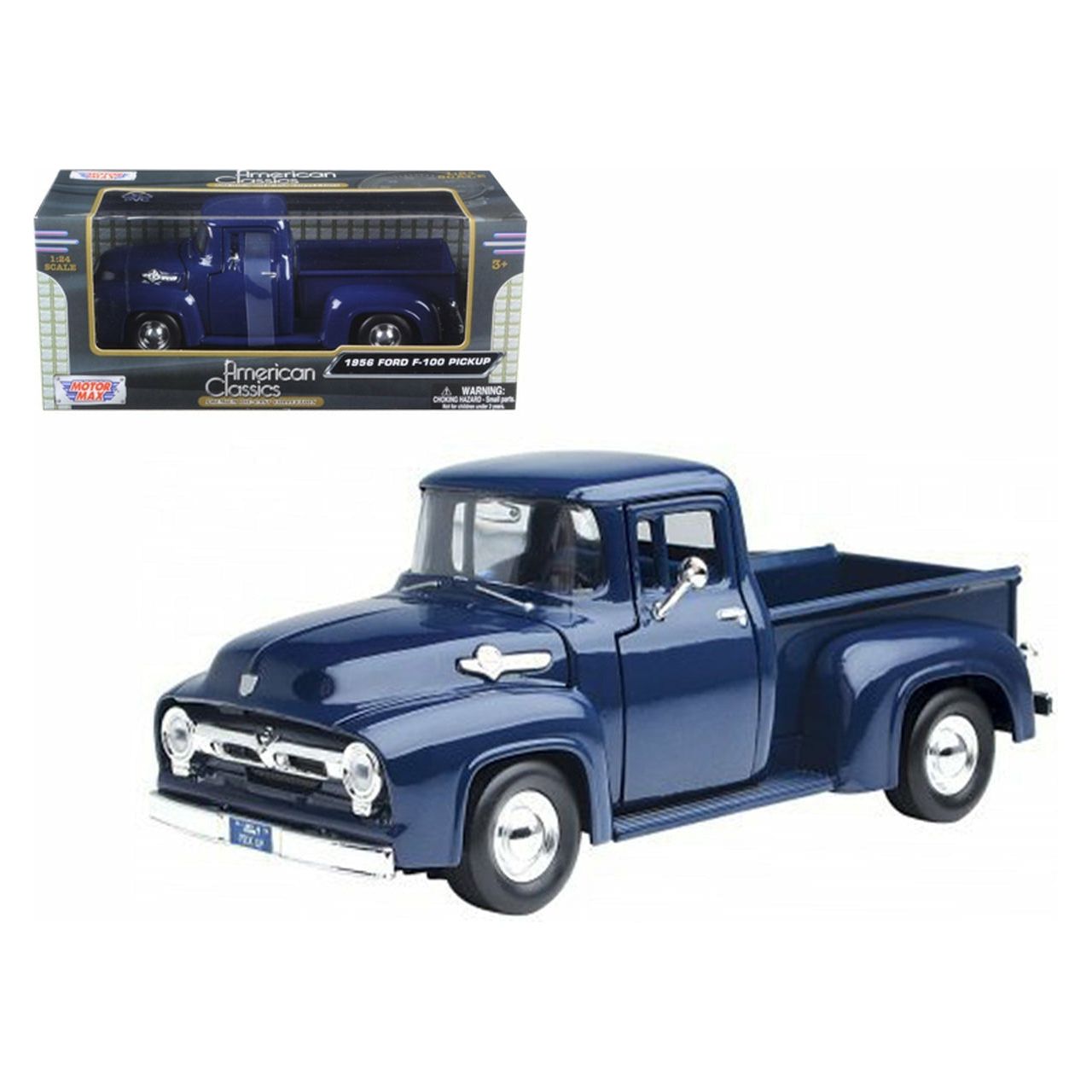 MOTORMAX 1/24 1956 Ford F100 Pickup Blue