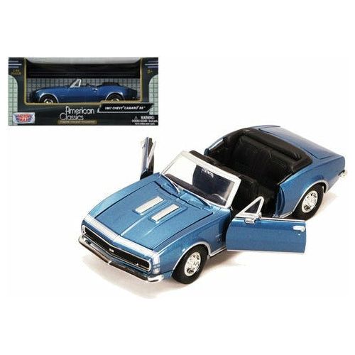 MOTORMAX 1/24 1967 Chev Camaro Convertible Blue (American Classics)