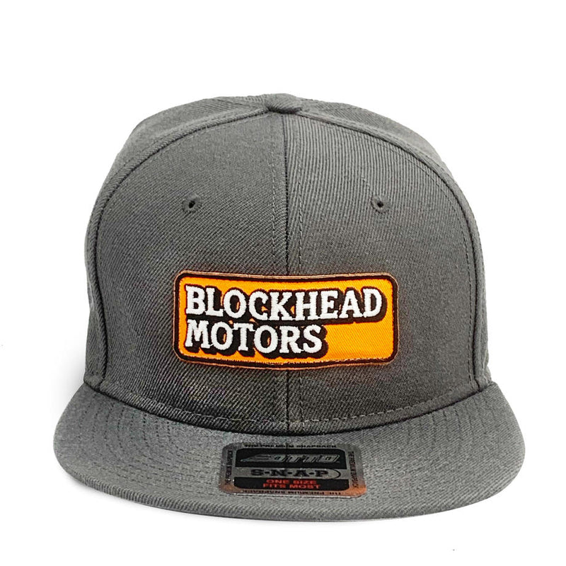BLOCKHEAD MOTORS Snapback Cap Ver 2 Gray