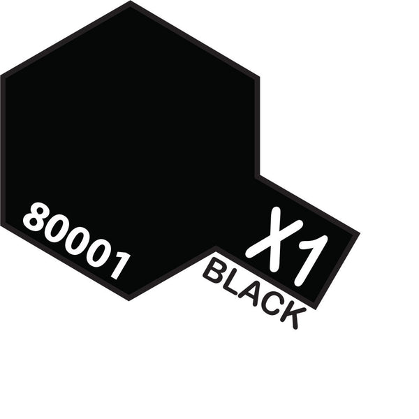 TAMIYA X-1 Black Enamel Paint 10ml