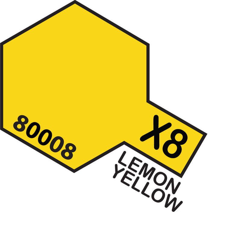 TAMIYA X-8 Lemon Yellow Enamel Paint 10ml