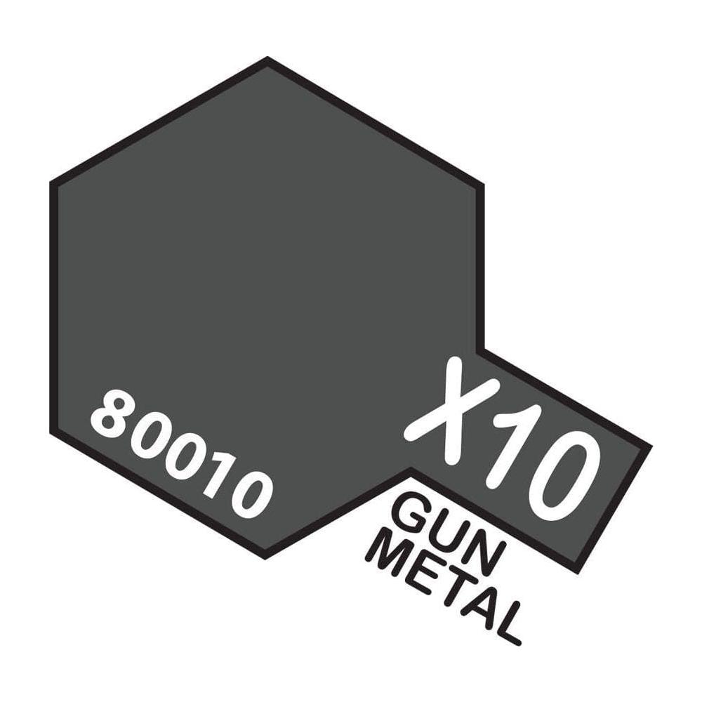 TAMIYA X-10 Gun Metal Enamel Paint 10ml