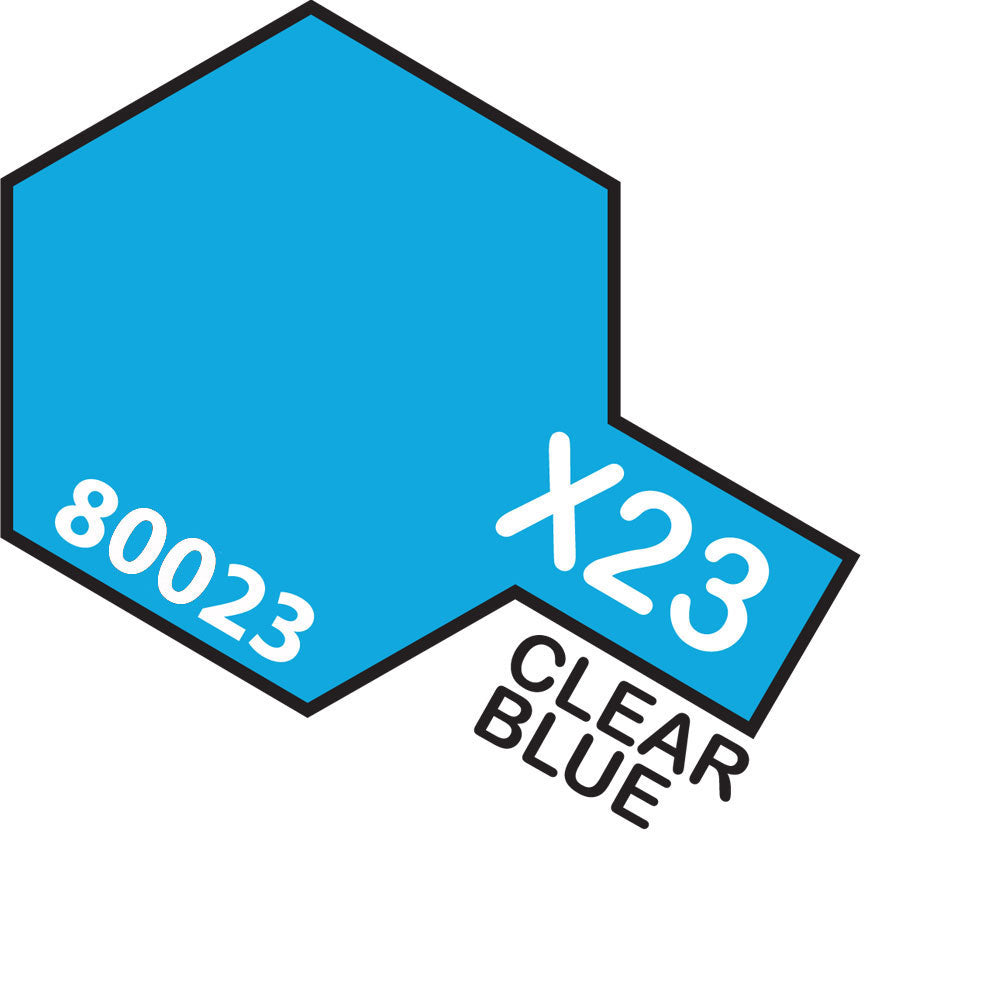 TAMIYA X-23 Clear Blue Enamel Paint 10ml