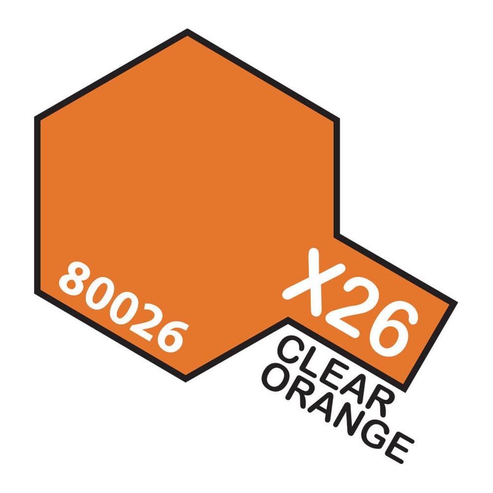 TAMIYA X-26 Clear Orange Enamel Paint 10ml