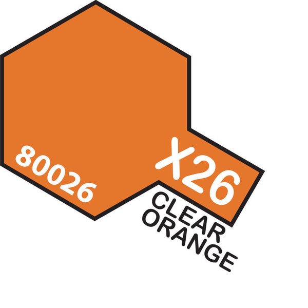 TAMIYA X-26 Clear Orange Enamel Paint 10ml