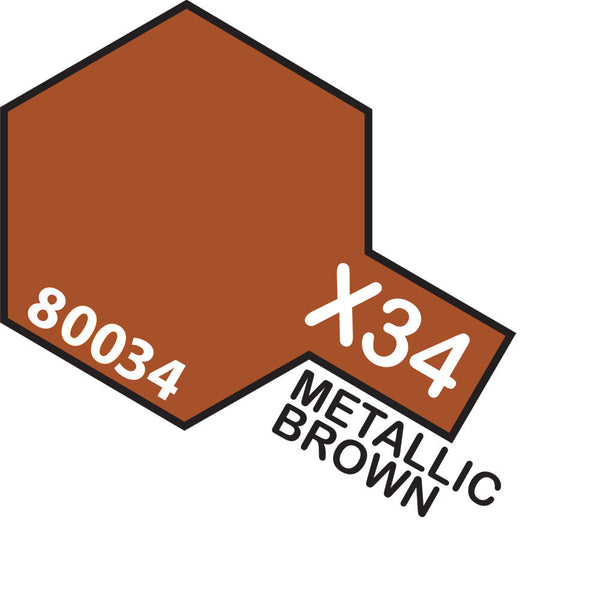 TAMIYA X-34 Metallic Brown Enamel Paint 10ml
