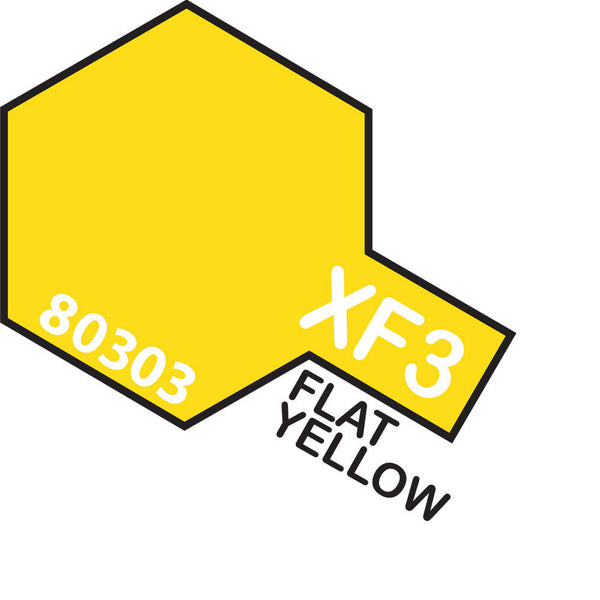 TAMIYA XF-3 Flat Yellow Enamel Paint 10ml