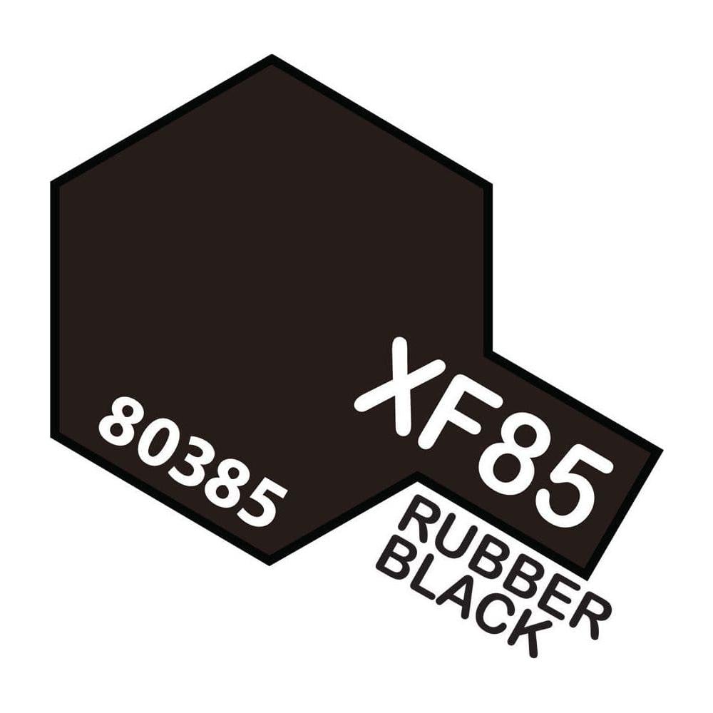 TAMIYA XF-85 Rubber Black Enamel Paint 10ml