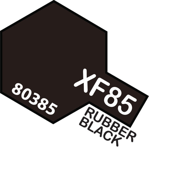 TAMIYA XF-85 Rubber Black Enamel Paint 10ml
