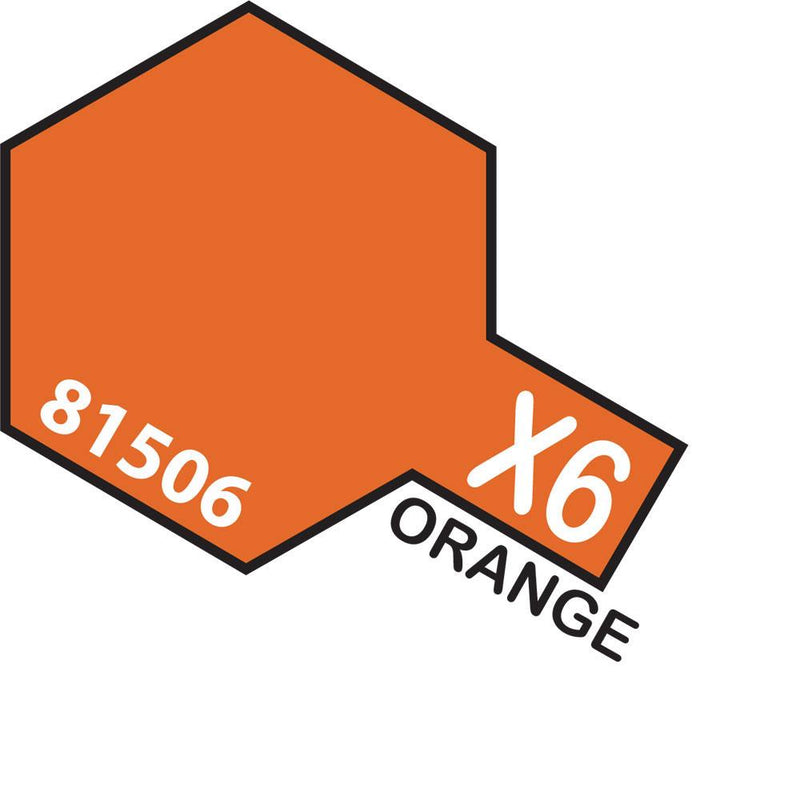 TAMIYA Acrylic Paint X-6 Orange 10ml