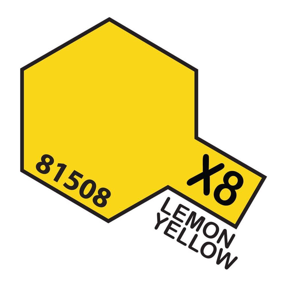 TAMIYA Acrylic Paint X-8 Lemon Yellow 10ml