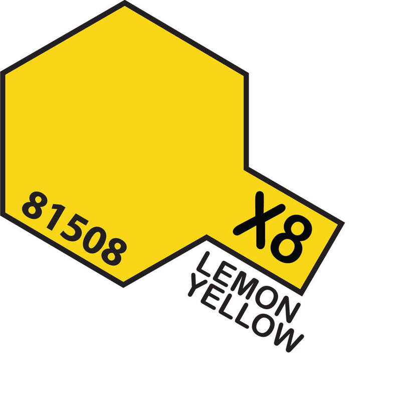 TAMIYA Acrylic Paint X-8 Lemon Yellow 10ml