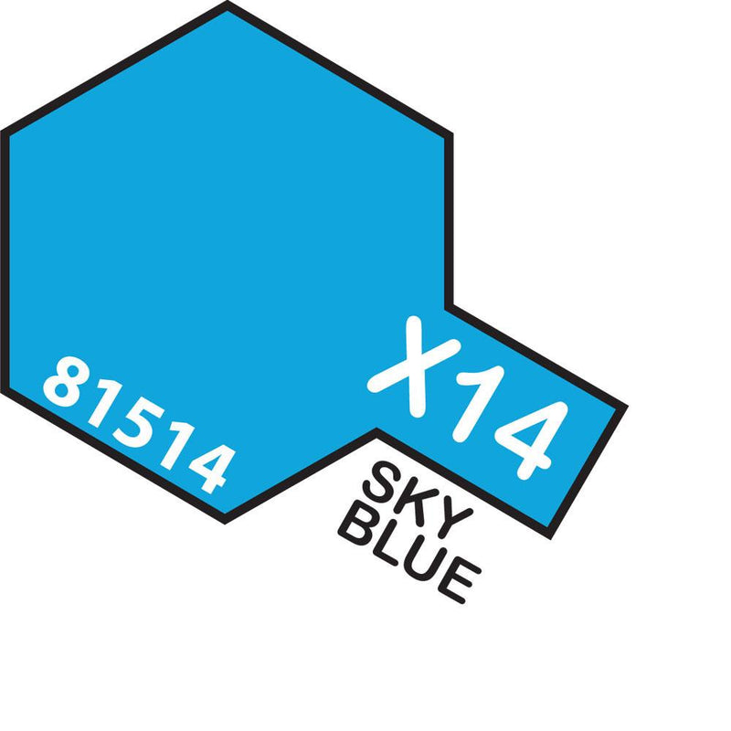 TAMIYA Acrylic Paint X-14 Sky Blue 10ml