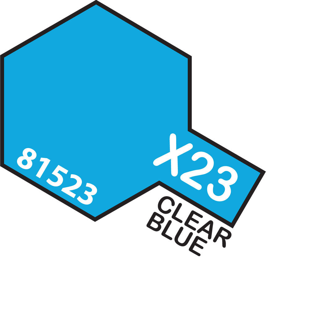 TAMIYA Acrylic Paint X-23 Clear Blue 10ml