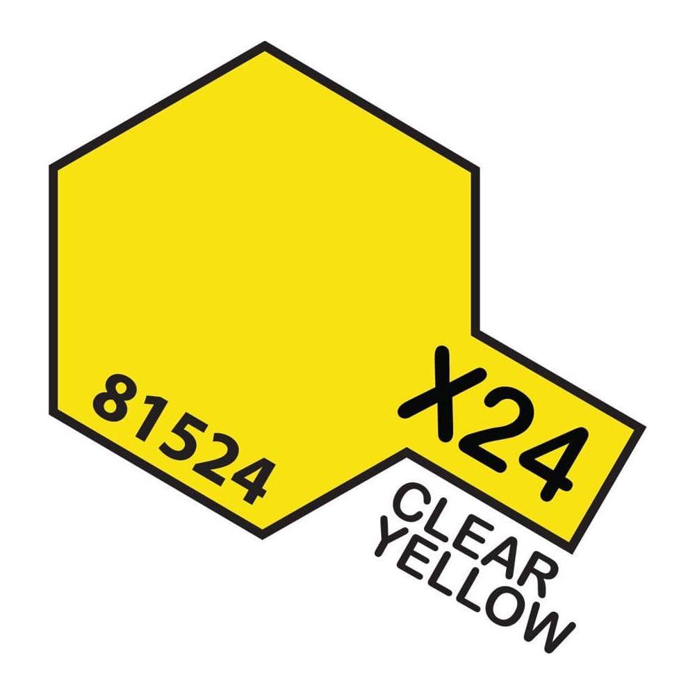 TAMIYA Acrylic Paint X-24 Clear Yellow 10ml