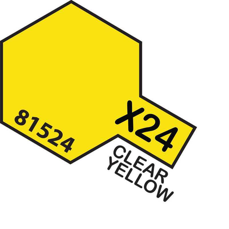 TAMIYA Acrylic Paint X-24 Clear Yellow 10ml