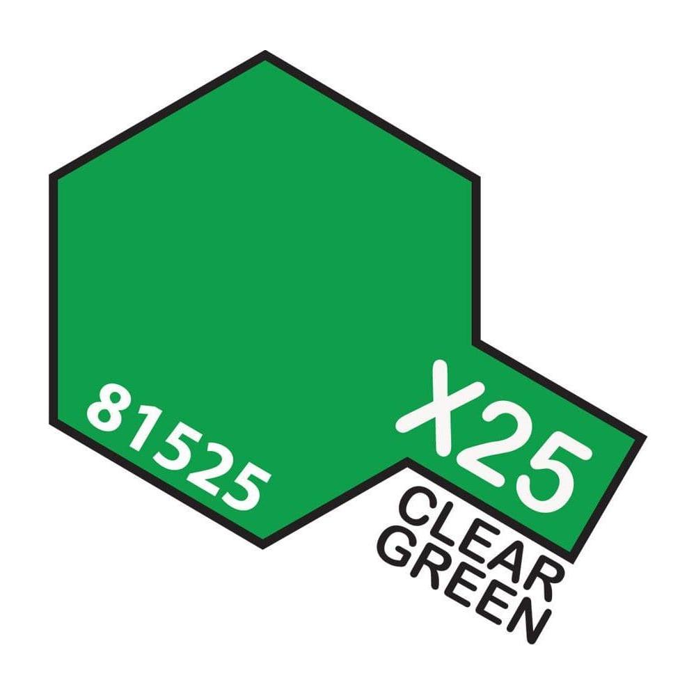 TAMIYA Acrylic Paint X-25 Clear Green 10ml