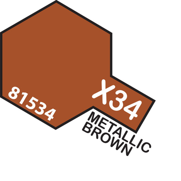 TAMIYA Acrylic Paint X-34 Metallic Brown 10ml