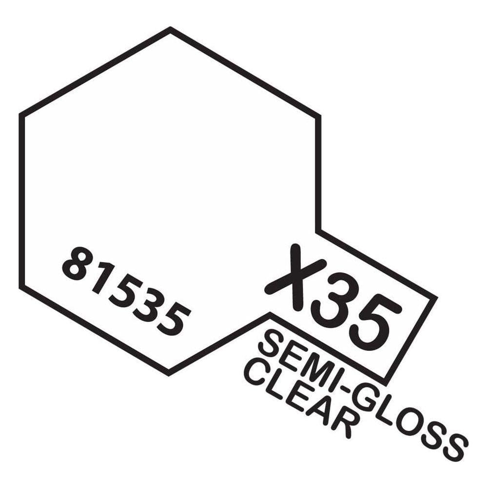 TAMIYA Acrylic Paint X-35 Semi-Gloss Clear 10ml