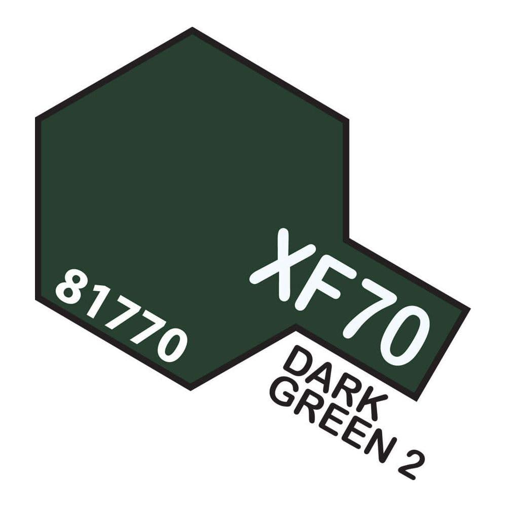 TAMIYA Acrylic Paint XF-70 Dark Green 2 10ml