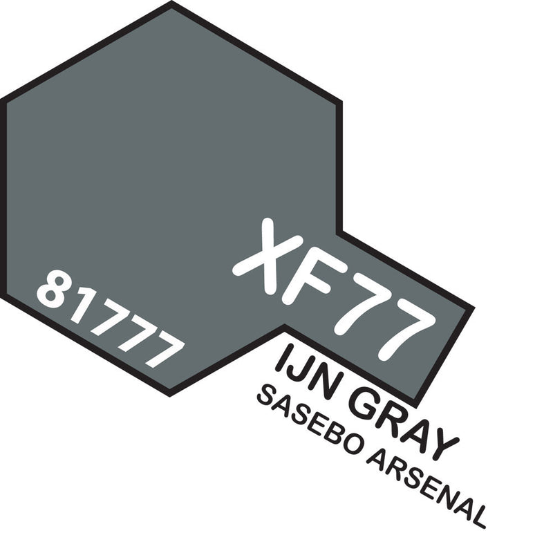 TAMIYA Acrylic Paint XF-77 IJN Grey Sasebo Arsenal 10ml