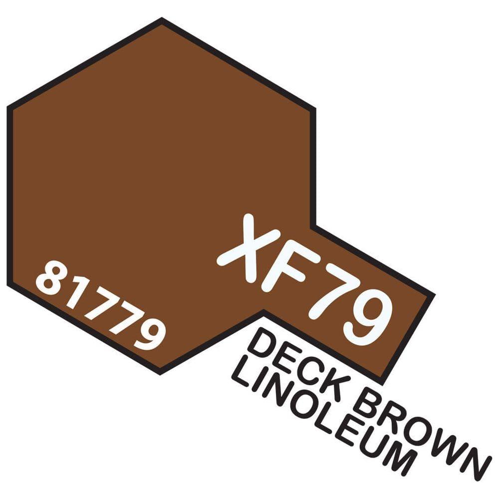 TAMIYA Acrylic Paint XF-79 Deck Brown Linoleum 10ml