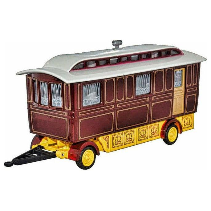 OXFORD 1/76 Showmans Caravan Maroon