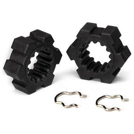 TRAXXAS Wheel Hubs, Hex/Hex Clips (2) (7756)