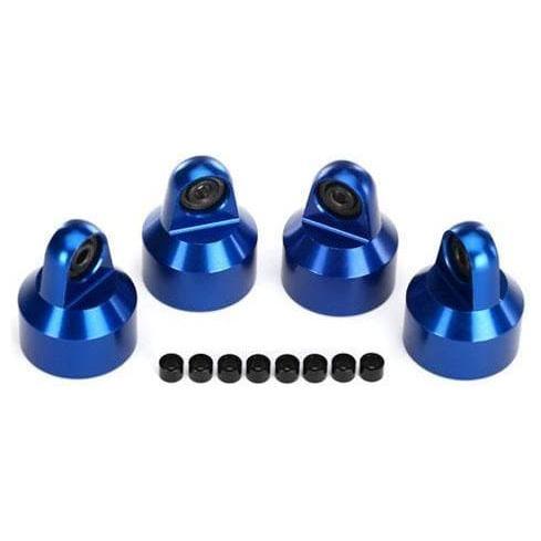 TRAXXAS Shock Caps, Aluminium (Blue) (7764A)