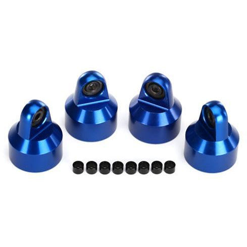 TRAXXAS Shock Caps, Aluminium (Blue) (7764A)