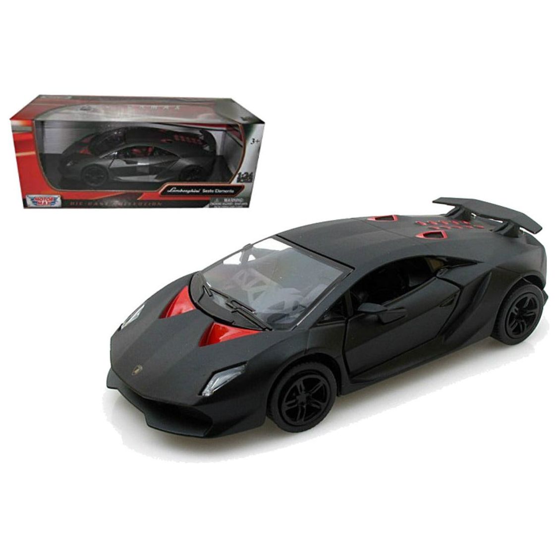 MOTORMAX 1/24 Lamborghini Sesto Elemento (Black)