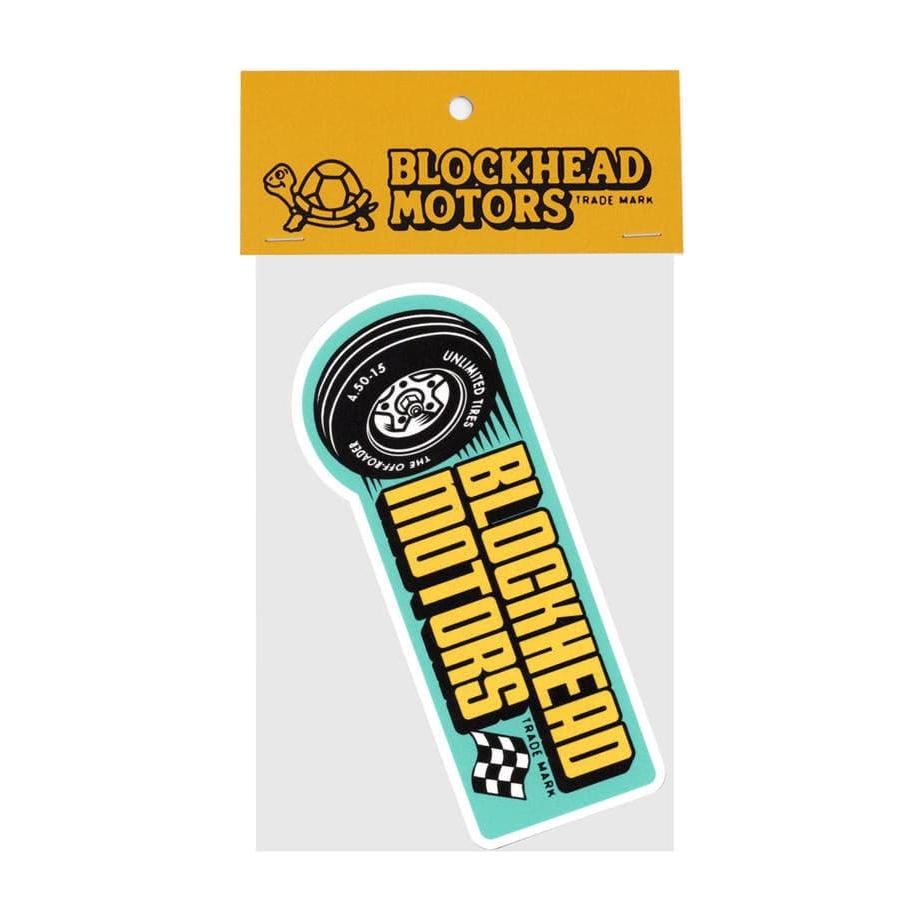 BLOCKHEAD MOTORS Tyre Sticker