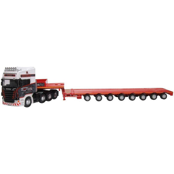 OXFORD 1/76 Scania Topline Nooteboom Low Loader Smiths Brid