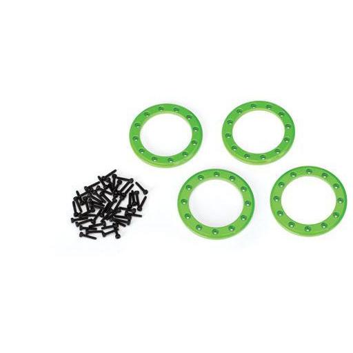 TRAXXAS Beadlock Rings, Green 1.9', Aluminium (4) (8169G)