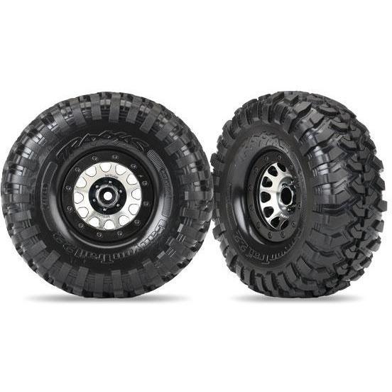 TRAXXAS Tyres & Wheels Assembled 2.2" Method 105 Black Chro