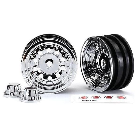 TRAXXAS Wheels, 1.9', Chrome (2)/ Centre Caps (2) (8175)