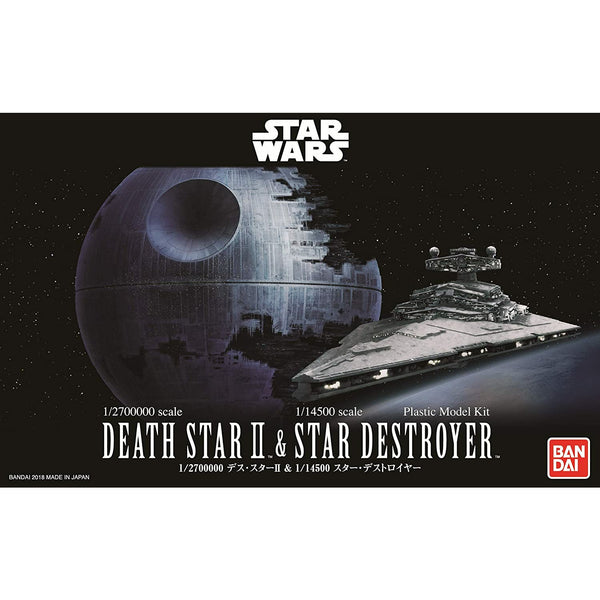 BANDAI 1/2,700,000 Death Star II & 1/14,500 Star Destroyer